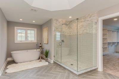 Walk-In Shower with Frameless Glass
